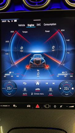 AMG Engine info display 