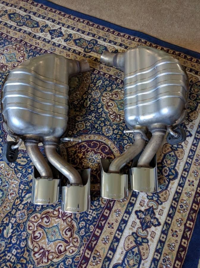 Engine - Exhaust - C63 OEM MUFFLERS (SOCAL) - Used - 2003 to 2006 Mercedes-Benz E55 AMG - 2008 to 2013 Mercedes-Benz C63 AMG - Orange County, CA 90630, United States