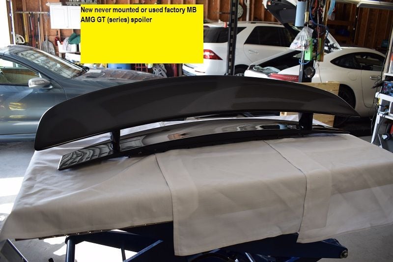 Exterior Body Parts - AMG GT (series) Factory original trunk spoiler - New - 2016 to 2021 Mercedes-Benz AMG GT S - Rockport, TX 78382, United States