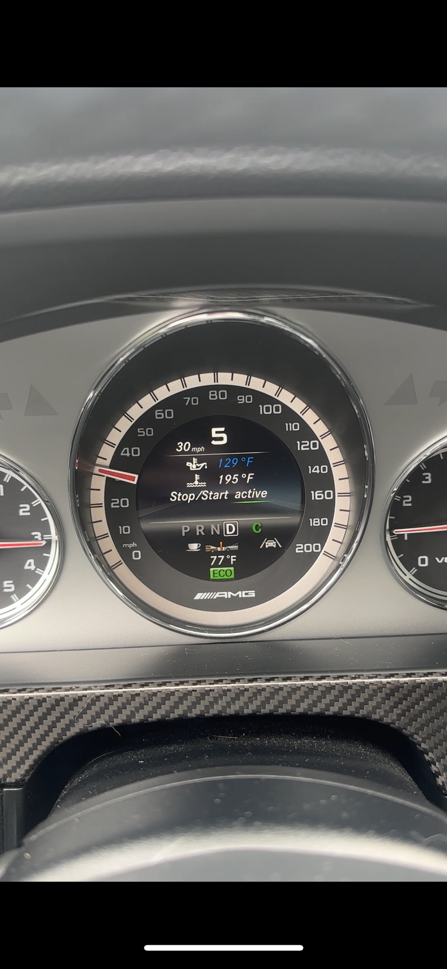 Exactly one mile @ 25-30mph.