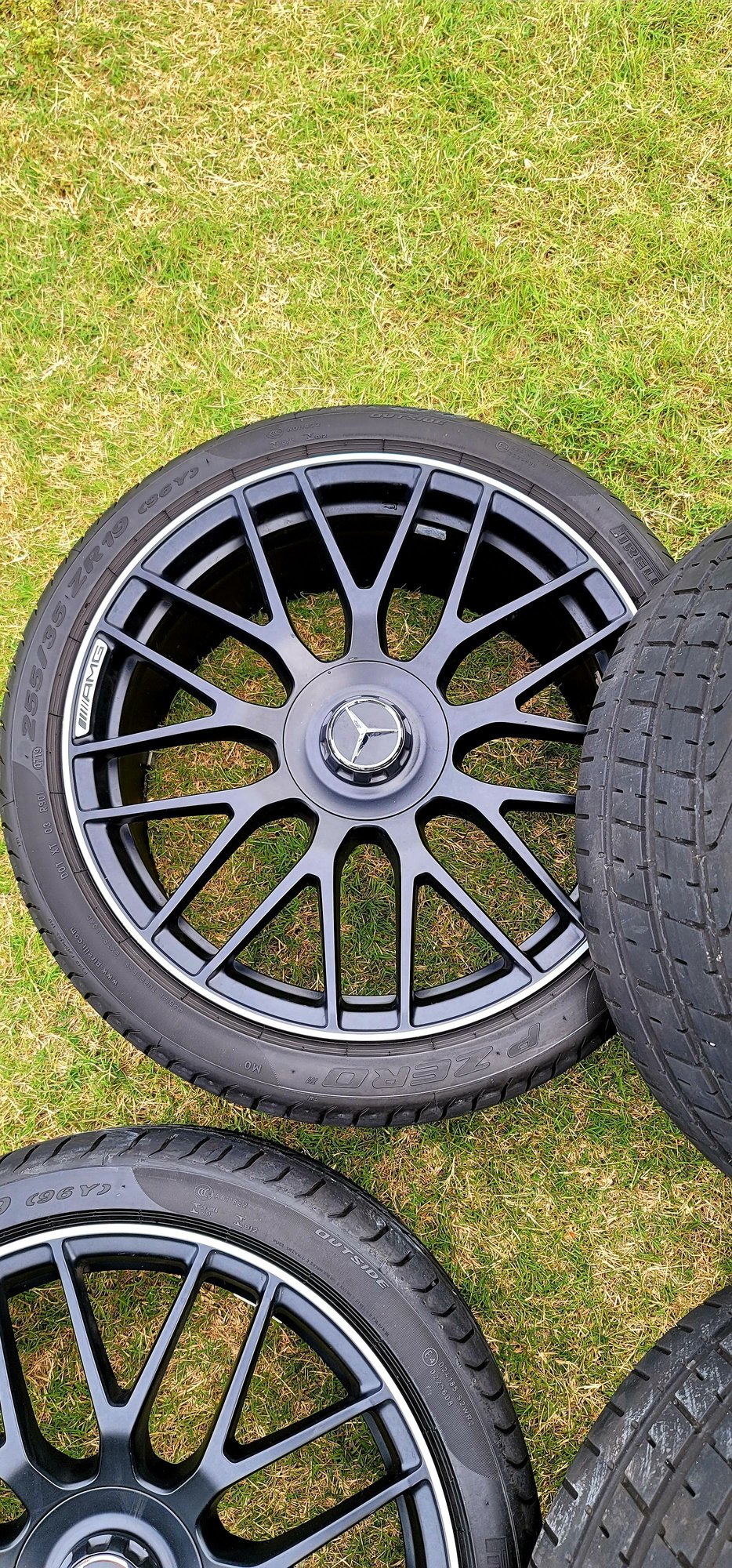 Wheels and Tires/Axles - Cls63 E63 forged Y spoke AMG wheels+pZero tires almost new!! - Used - 0  All Models - Dallas, TX 75287, United States