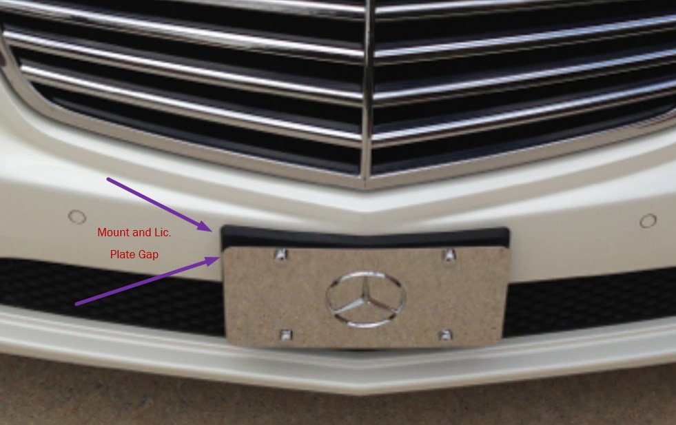 front mount license plate bracket no holes