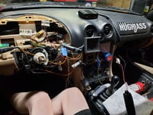 wiring into the stock dash harness so they're both functional