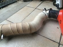 Heatwrap the downpipe. I'm planning on doing the manifold.