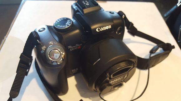 Canon sx10is. Great camera for travel $50