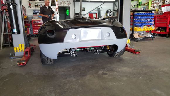 Martin from Monster Miata taking a Friday afternoon break, checkin' out the Cat.