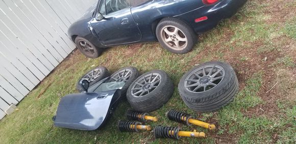 junk yard haul off 1 car got lucky tires are almost new