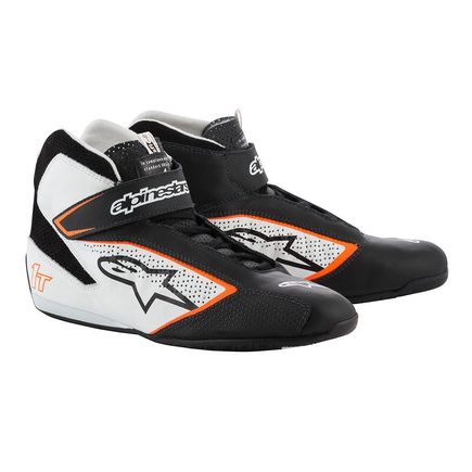 2019 Alpinestars Tech-1 T Black/White/Fluo Orange