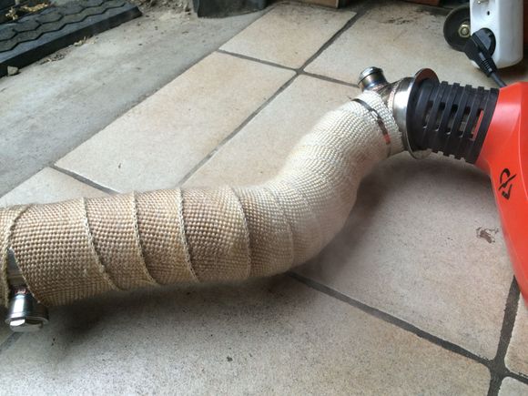 Heatwrap the downpipe. I'm planning on doing the manifold.