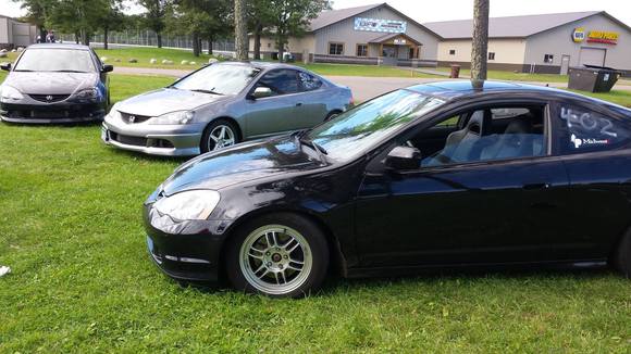 The honda buddies and I at one of two big import track weekends in MN