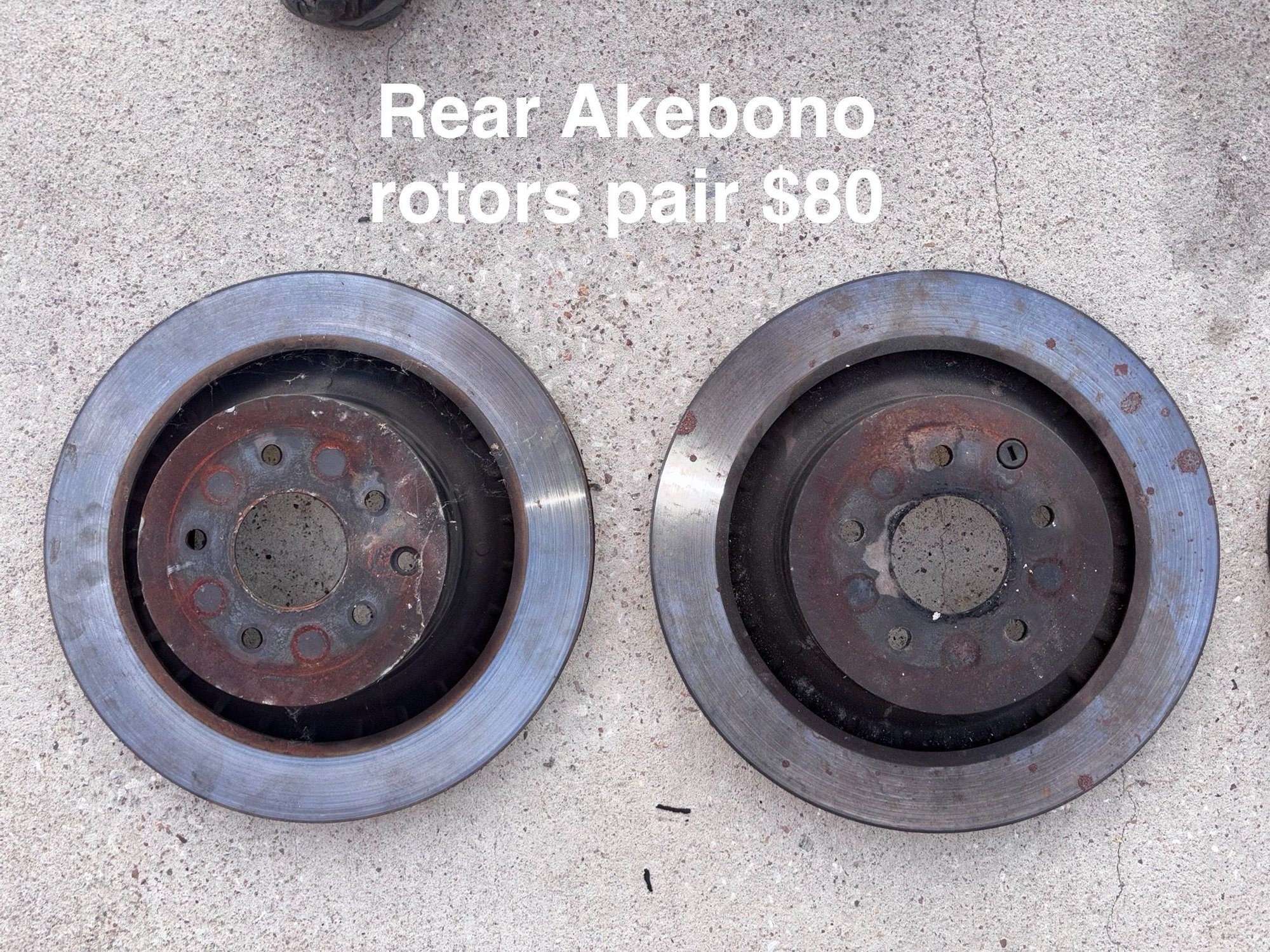 Surface rust buildup from sitting in storage