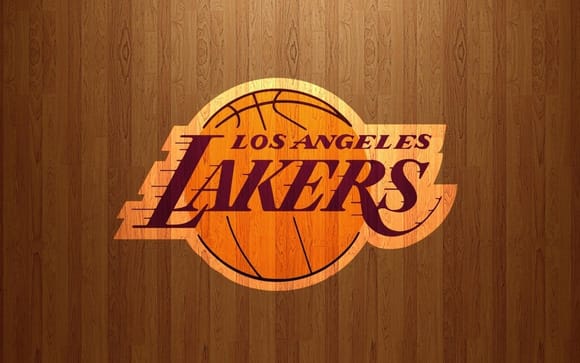 Lighter Lakers hardwood wallpaper