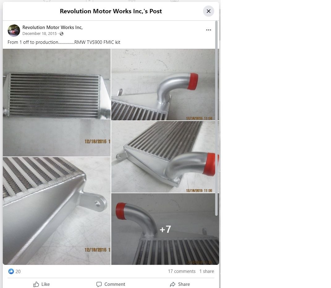 Engine - Intake/Fuel - r53 RMW FMIC Intercooler - New - 2002 to 2006 Mini R53: "Mk I" Mini Cooper S - Eau Claire, WI 54701, United States