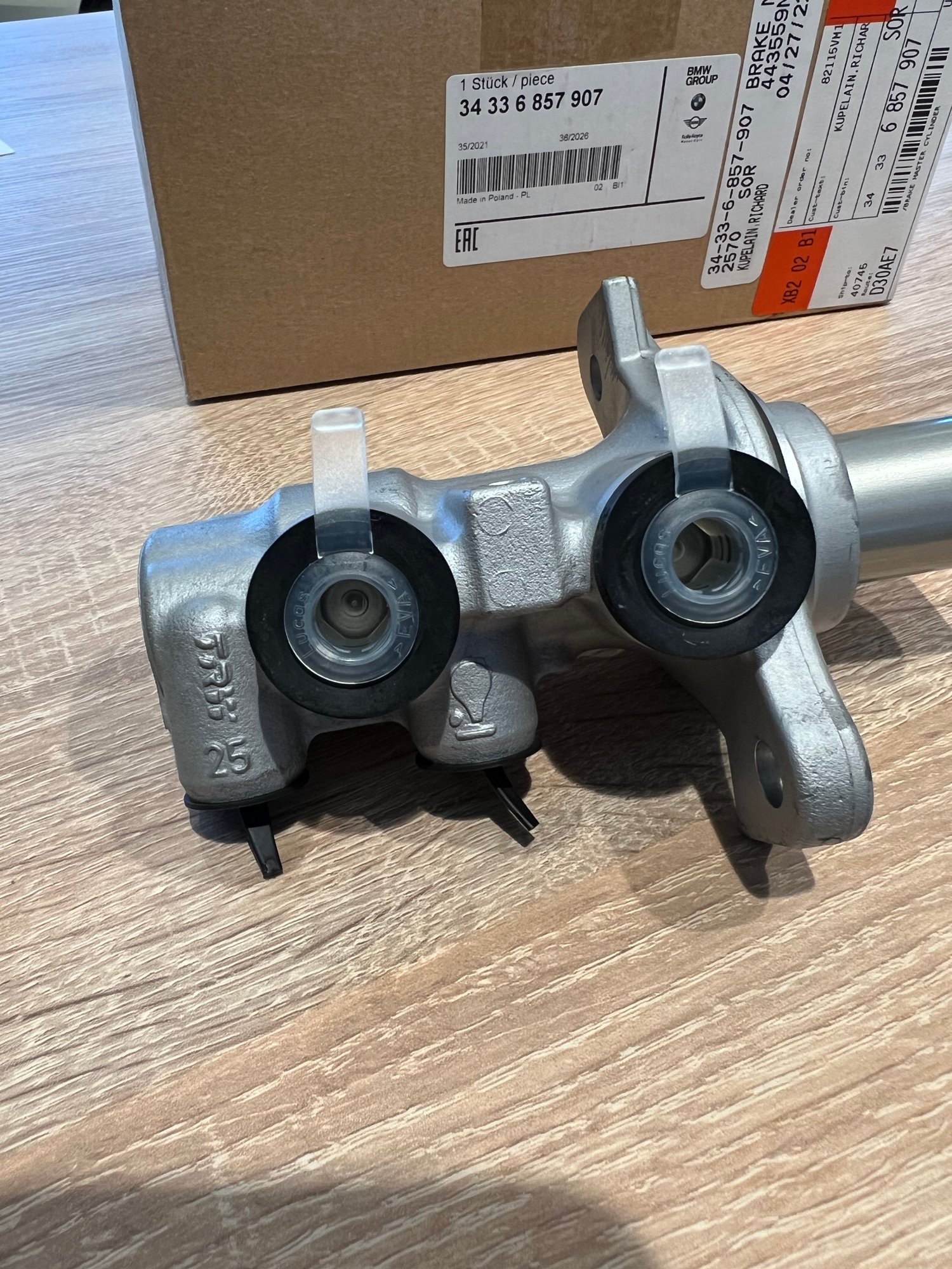 Brakes - RARE GP2 brake master cylinder. - New - 2002 to 2013 Mini All Models - Nashville, TN 3727, United States