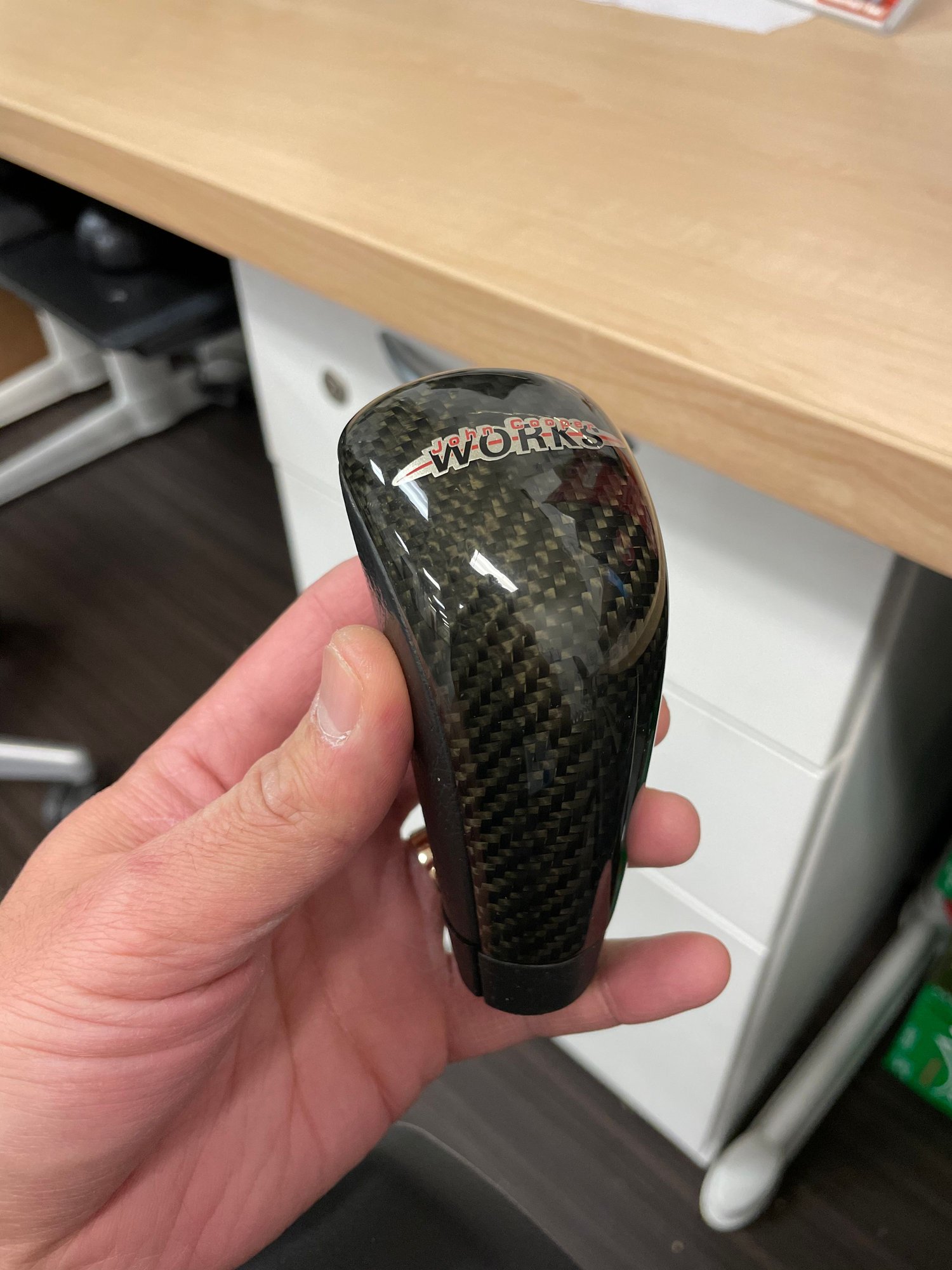Interior/Upholstery - R53 original jcw leather/CF shift knob - Used - 0  All Models - Foster City, CA 94404, United States