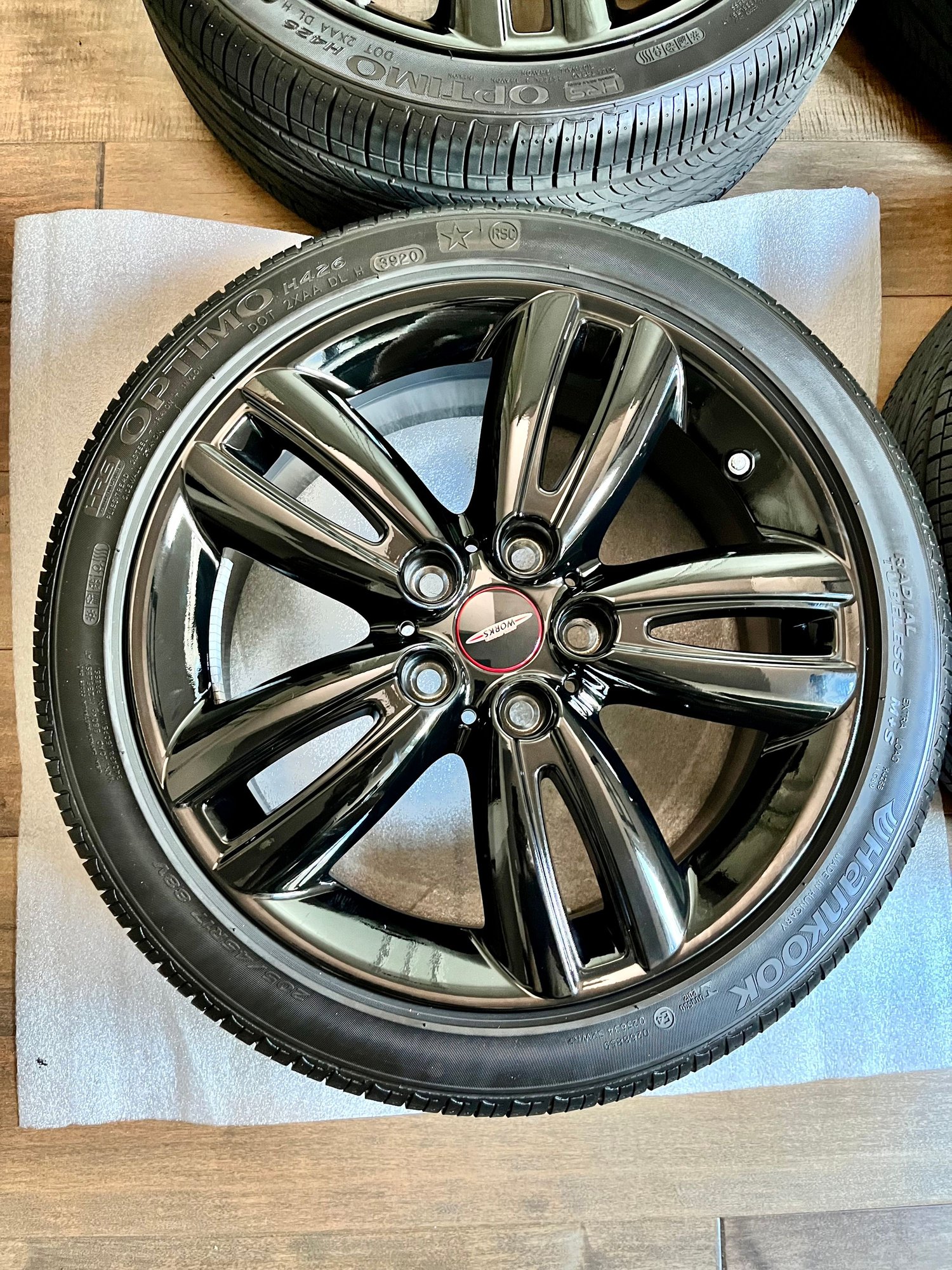 Wheels and Tires/Axles - Mini Cooper JCW F56 17” Gloss Black Wheels And Tires - Used - 2014 to 2022 Mini F56: Mini Hatch/Hardtop - San Diego, CA 92101, United States
