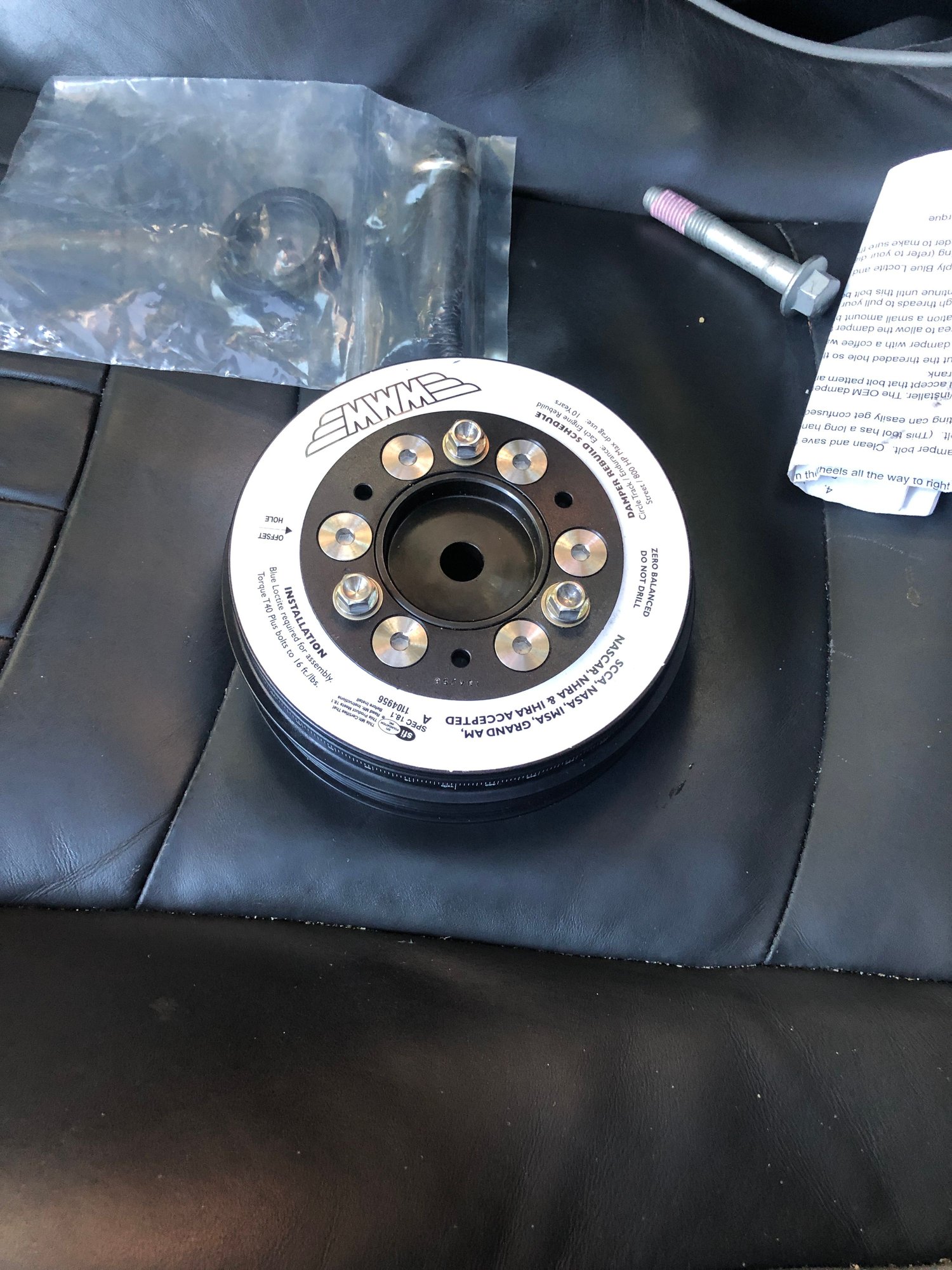 Drivetrain - WMW 2% Crank pulley - New - 2002 to 2006 Mini R53: "Mk I" Mini Cooper S - All Years Mini R52: "Mk I" Mini Convertible - San Francisco, CA 94134, United States