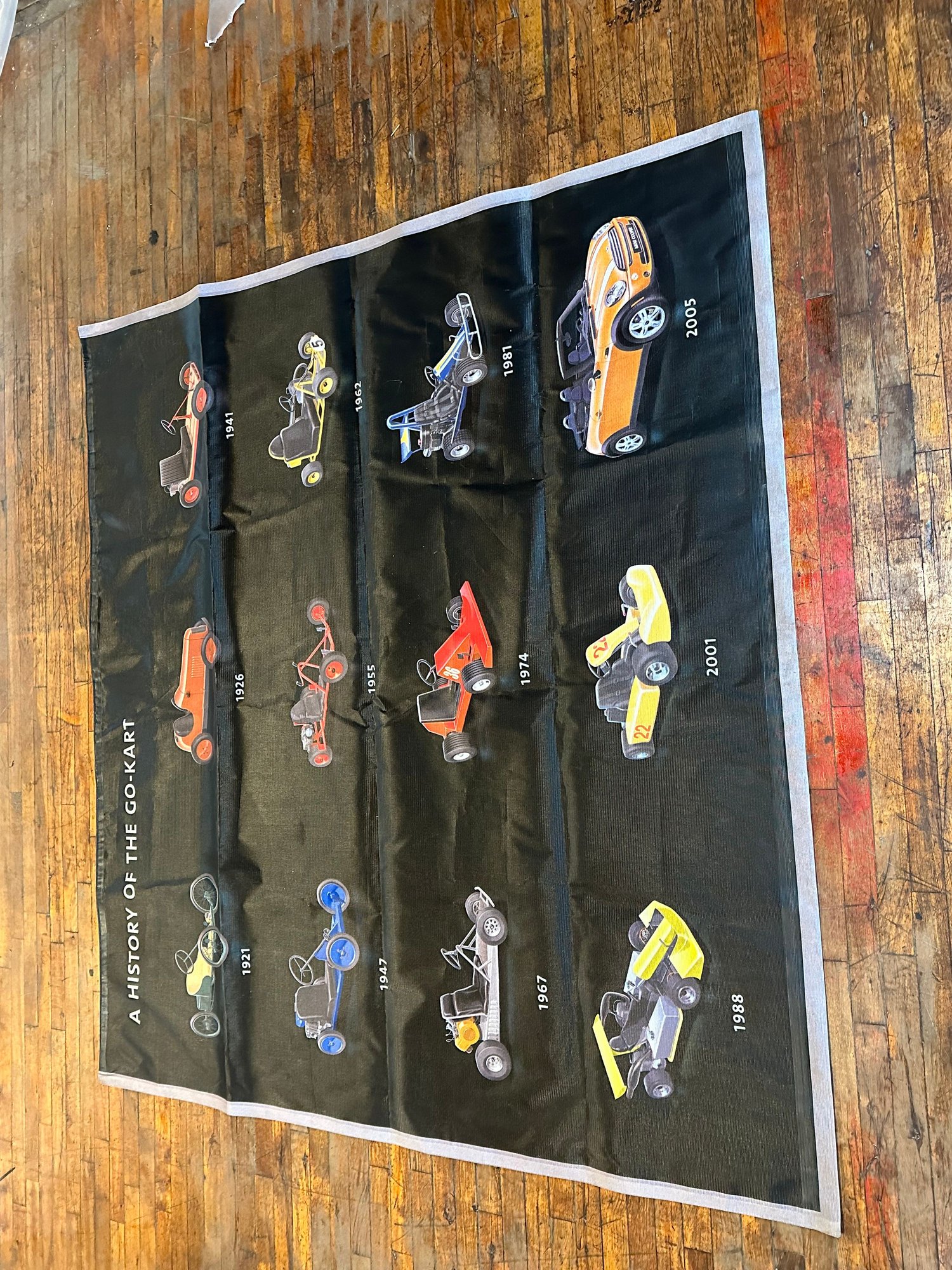 Miscellaneous - History of Go-Kart Dealer poster 8feet x 8feet(approx) - Used - All Years  All Models - Montreal, QC H2T2J2, Canada
