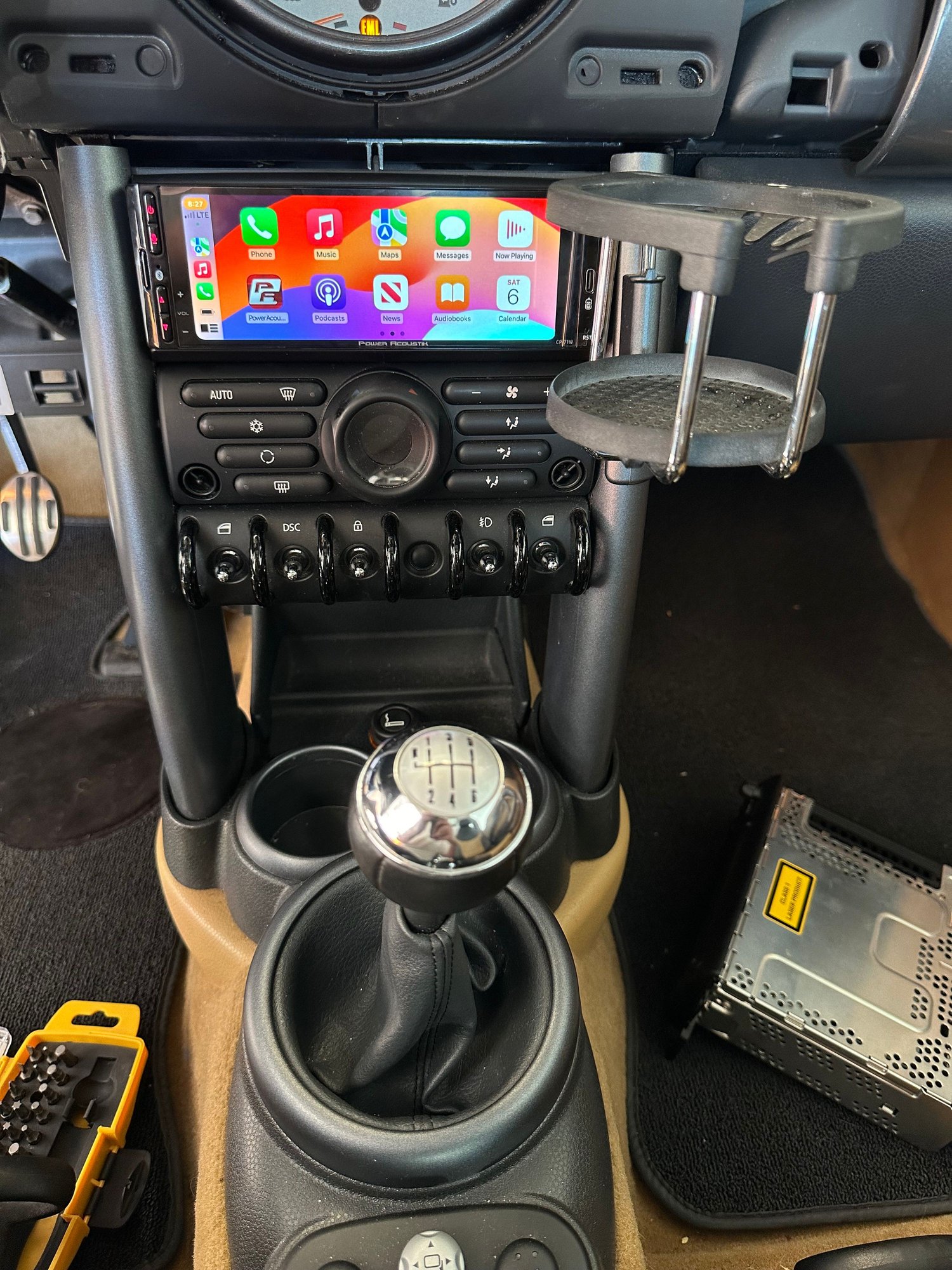 Audio Video/Electronics - Apple CarPlay - Single DIN - Power Acoustik CP71w - Used - 2003 to 2006 Mini R53: "Mk I" Mini Cooper S - Roseville, CA 95747, United States