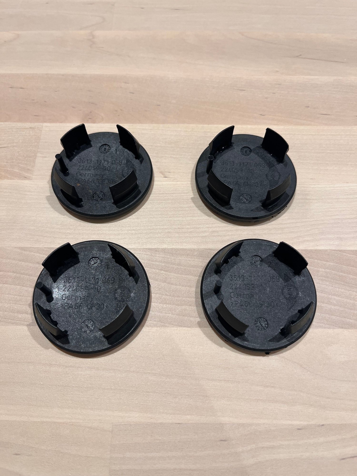 Accessories - Good Condition JCW Center Caps (First Gen) - Used - -1 to 2027  All Models - Vancouver, BC V6S1G6, Canada