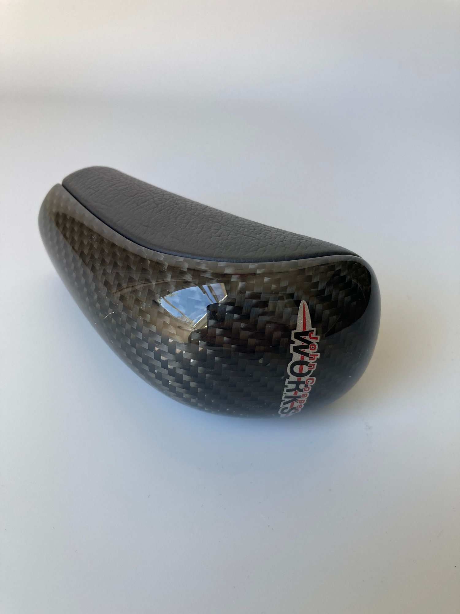 Accessories - JCW CF/Leather Shift Knob R50/52/53/GP1 - Used - 2002 to 2008 Mini Cooper - Brockton, MA 02302, United States