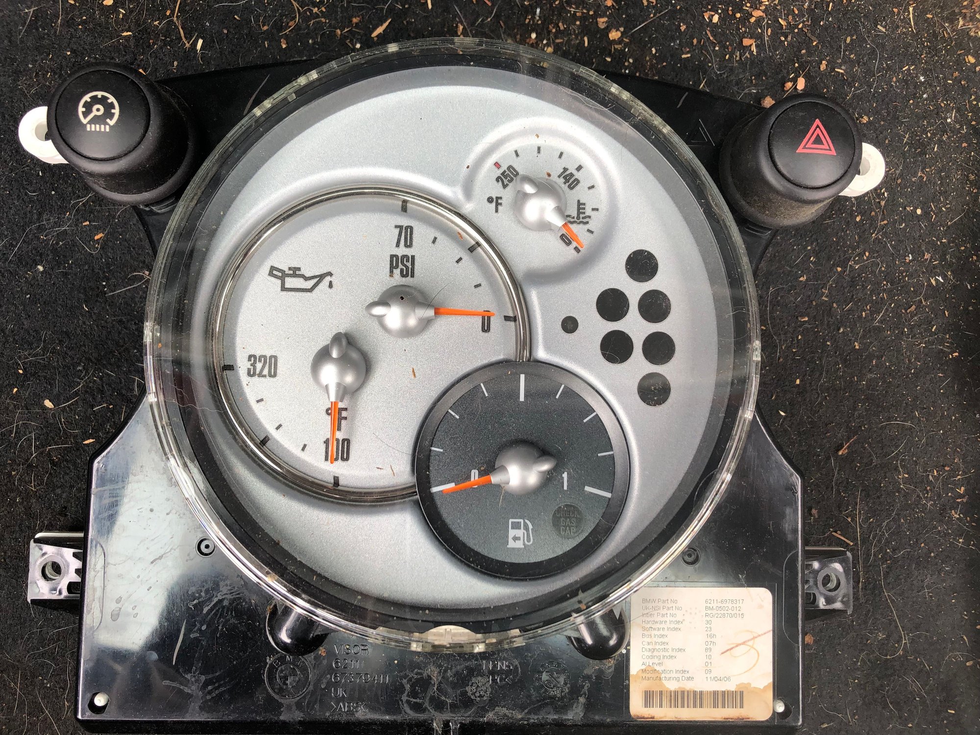 Interior/Upholstery - Mini cooper r50 r52 r53 instrument cluster chrono paket - Used - 2002 to 2008 Mini Cooper - Austin, TX 78738, United States