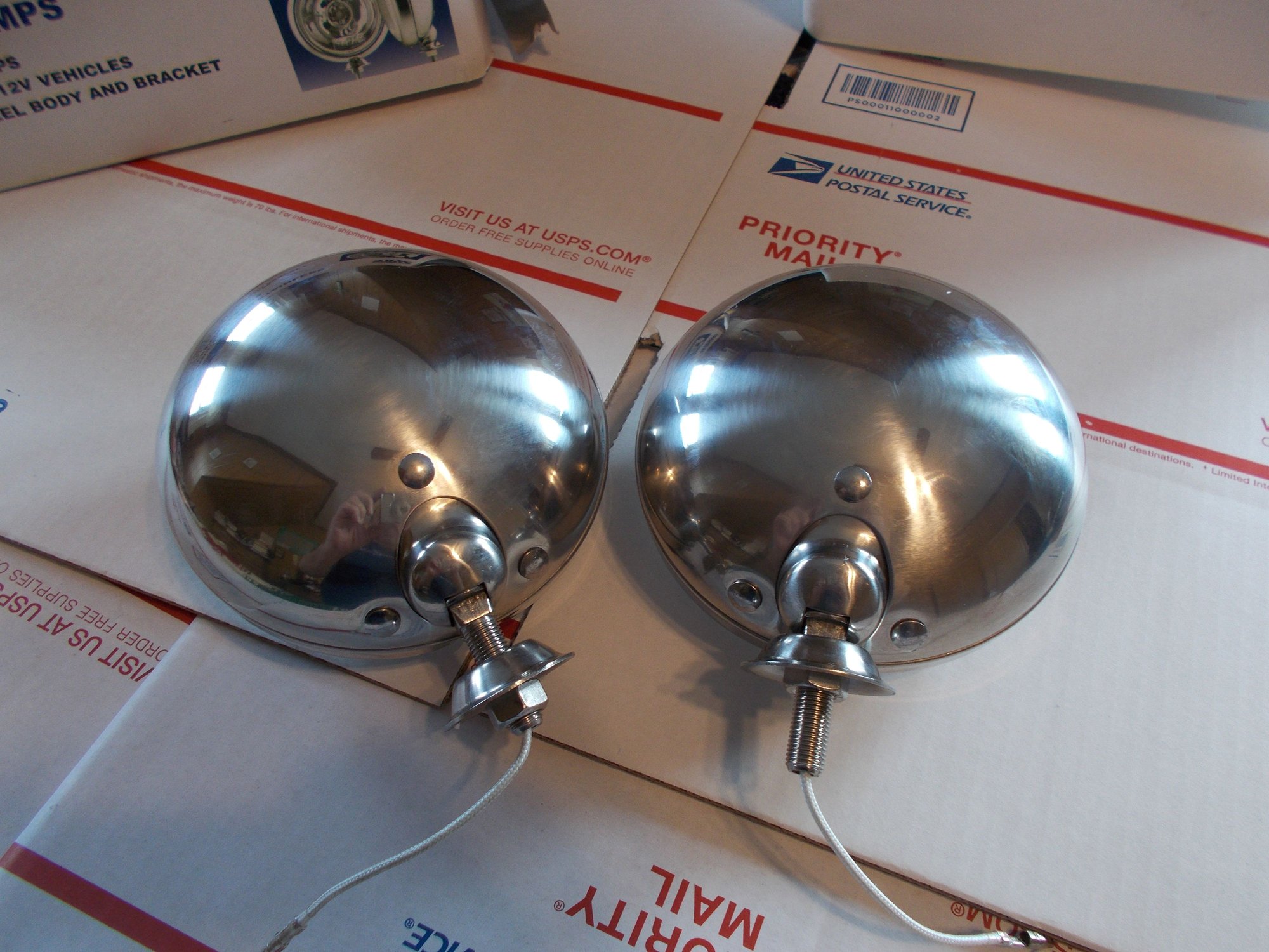 FS Wipac MINI 5 inch Stainless Steel Driving Lamps with MINI covers