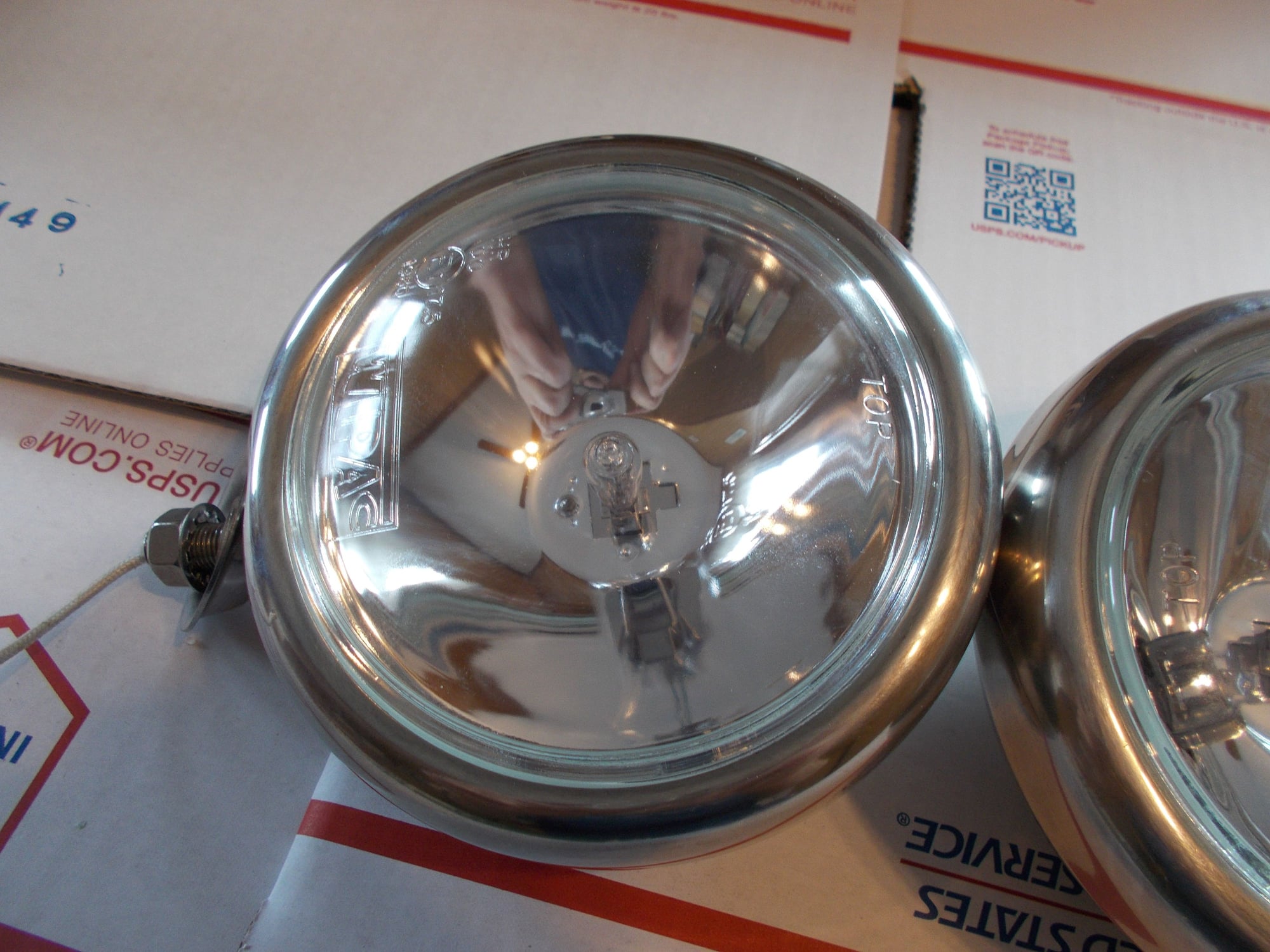 SINGLE BMW MINI SPOT LIGHT DRIVING LAMP STAINLESS STEEL NEW WIPAC S6066 