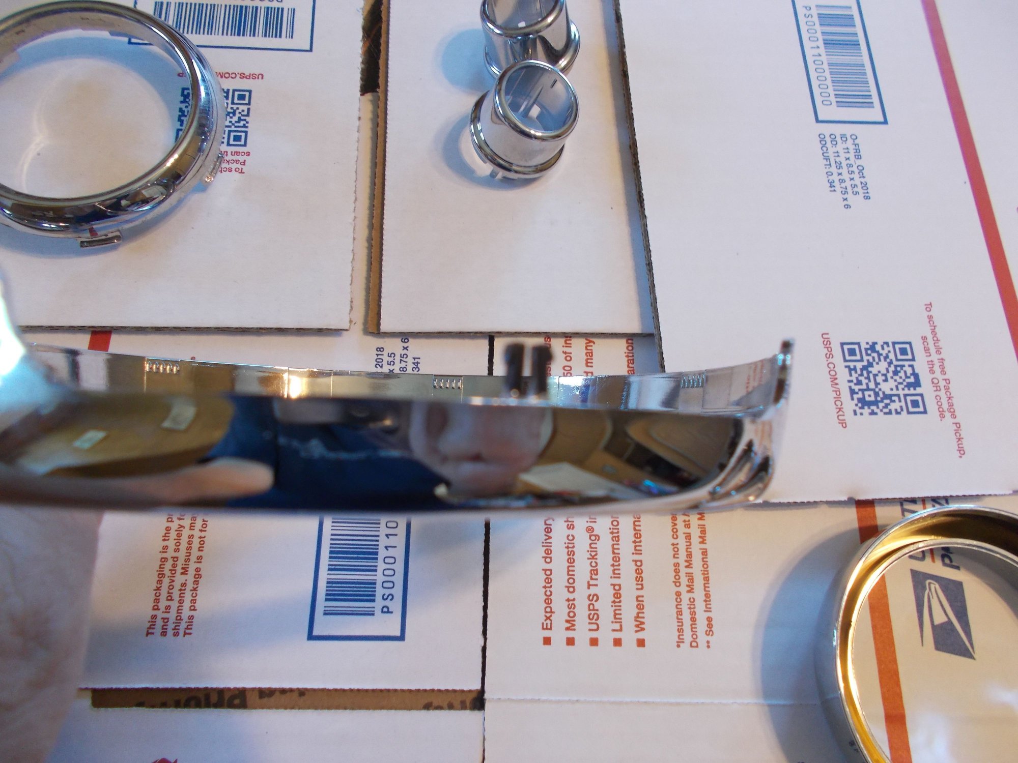 Interior/Upholstery - 2002-2006 MINI Cooper Chrome Trim Rings. - Used - 2002 to 2006 Mini R53: "Mk I" Mini Cooper S - Bryan, OH 43506, United States