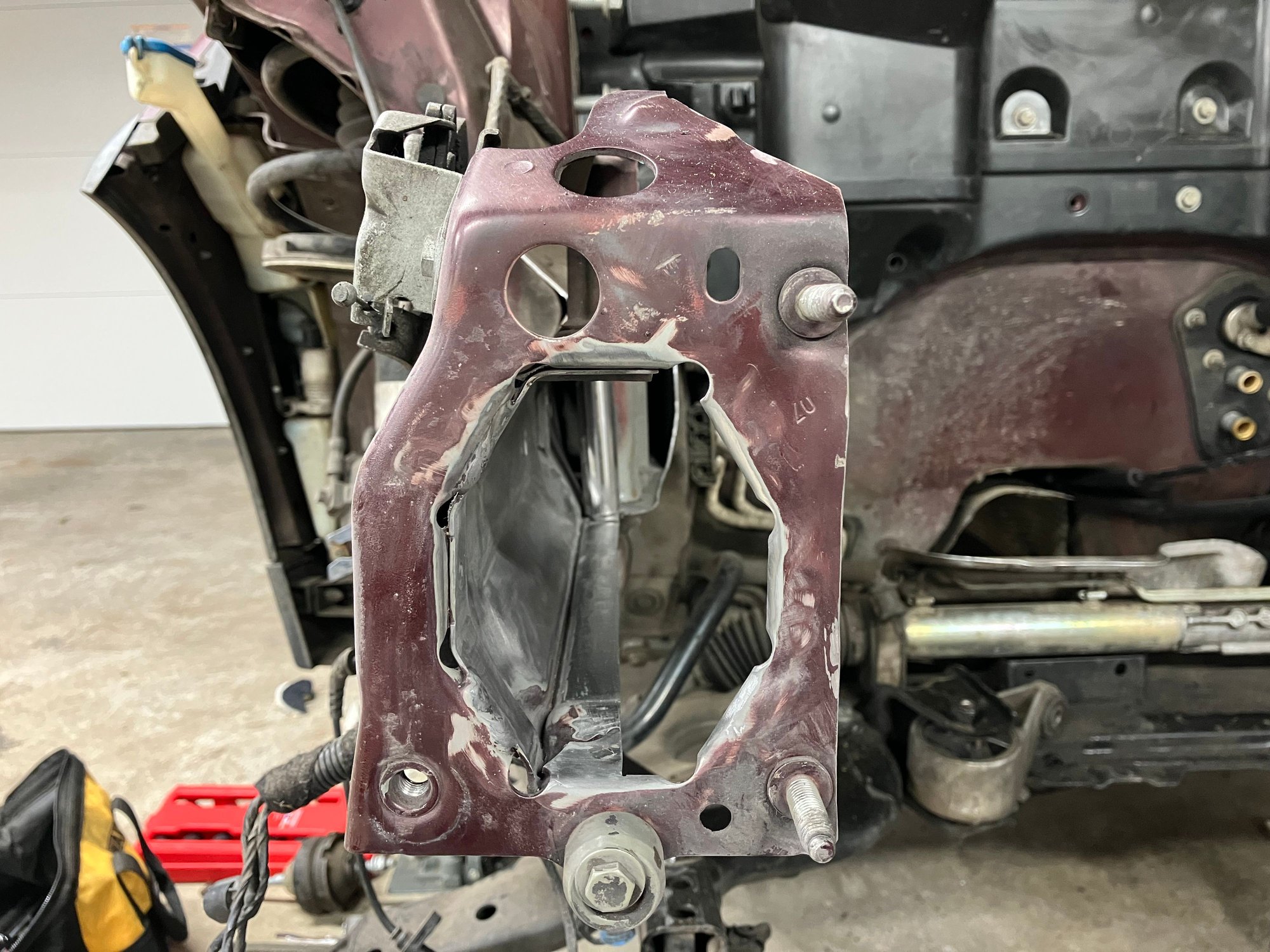 Frame rail is roughly have the thickness it used to be.