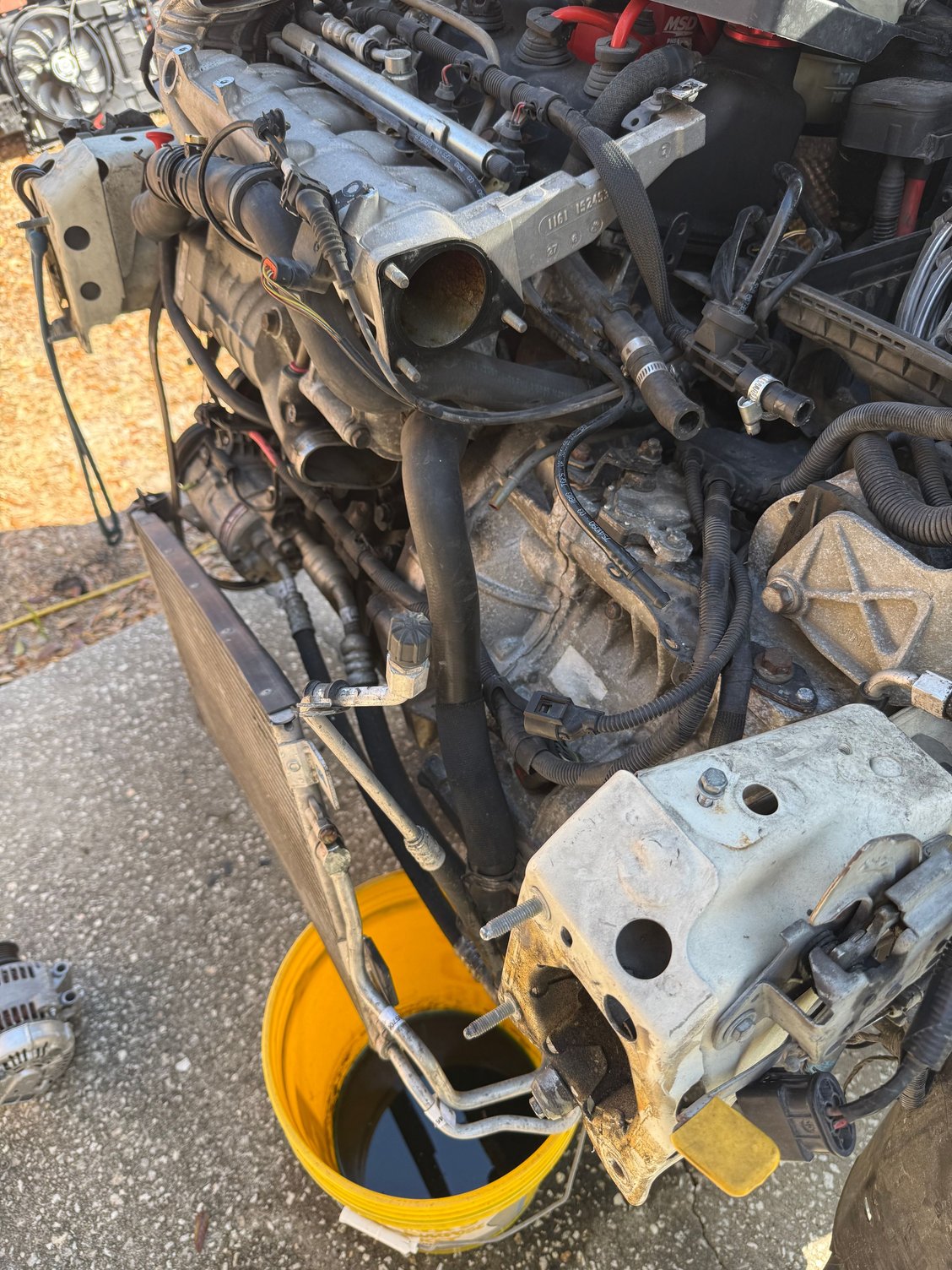 Throttle Body & Bypass Valve removed.