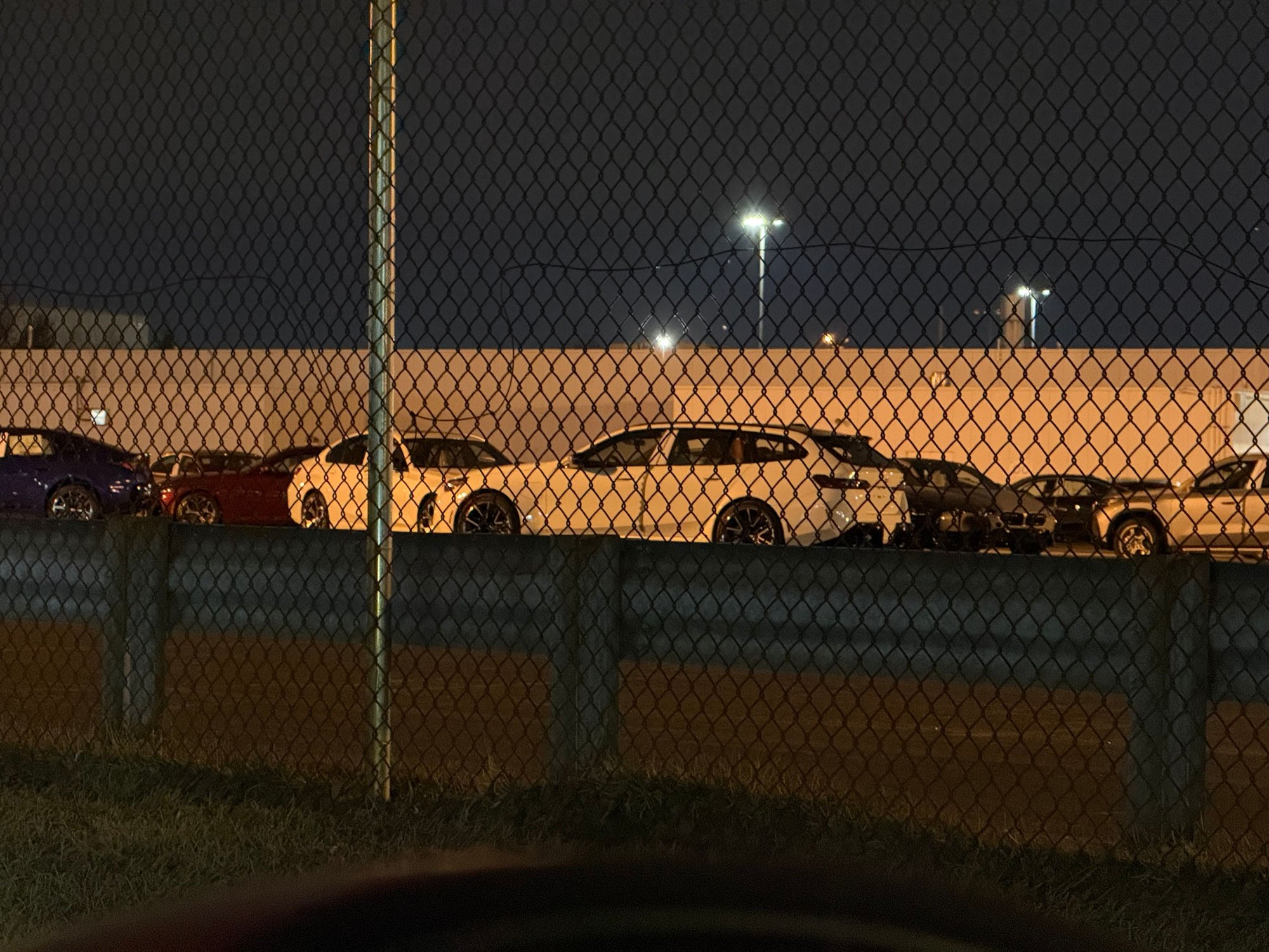 A Brand New M5 Touring awaiting transportation at the VPC
