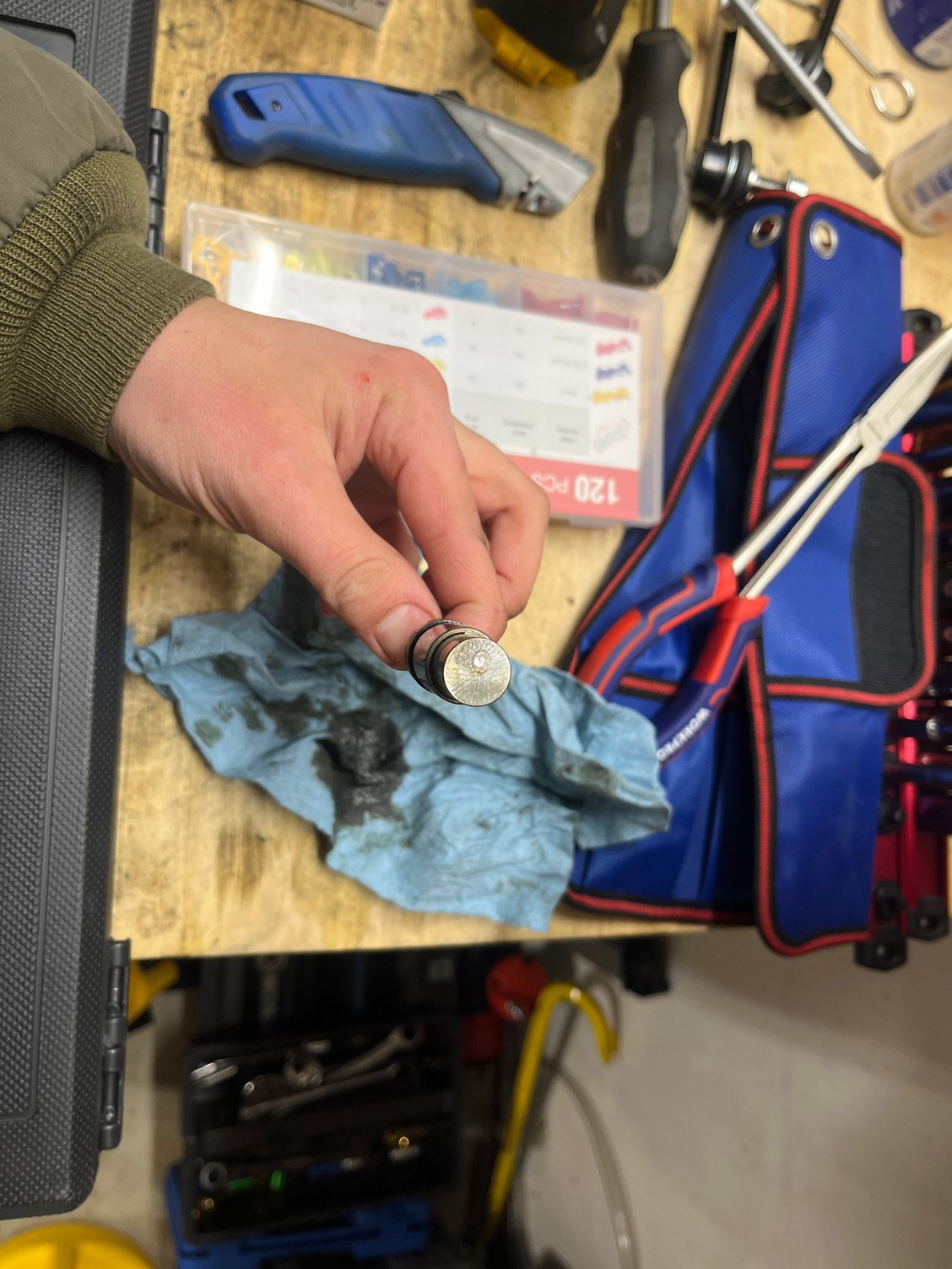 Noticeable wear on the tensioner face