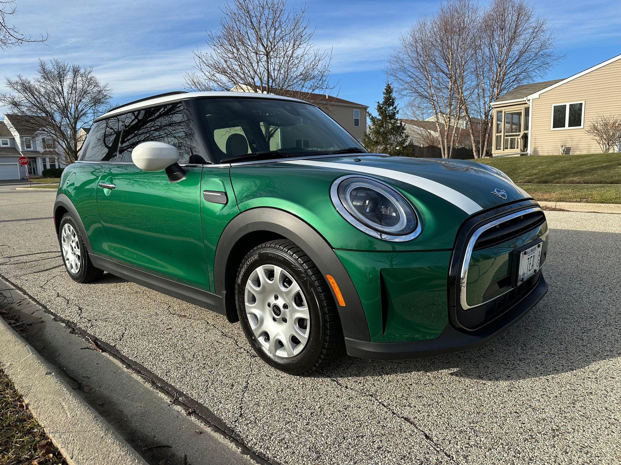 2024 Mini F56: Mini Hatch/Hardtop - 2024 Mini Cooper Hardtop 3-door 6spd - Green on Tan with Low Miles! - Used - VIN WMW33DH08R2U53099 - 12,900 Miles - 3 cyl - 2WD - Manual - Hatchback - Other - Madison, WI 53705, United States