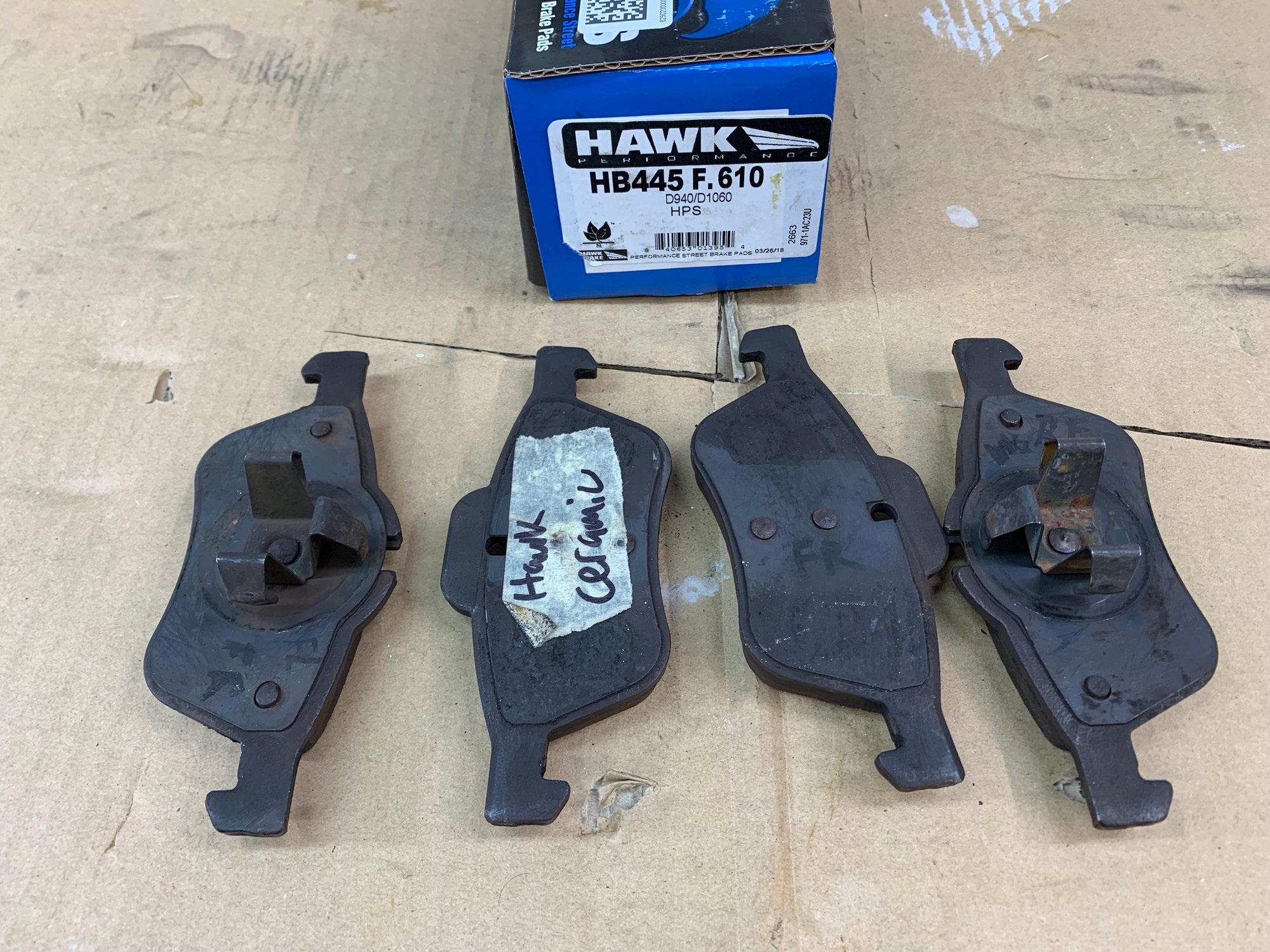 Brakes - Hawk HPS Front pads HB445F.610 - Used - All Years  All Models - Lake Oswego, OR 97035, United States