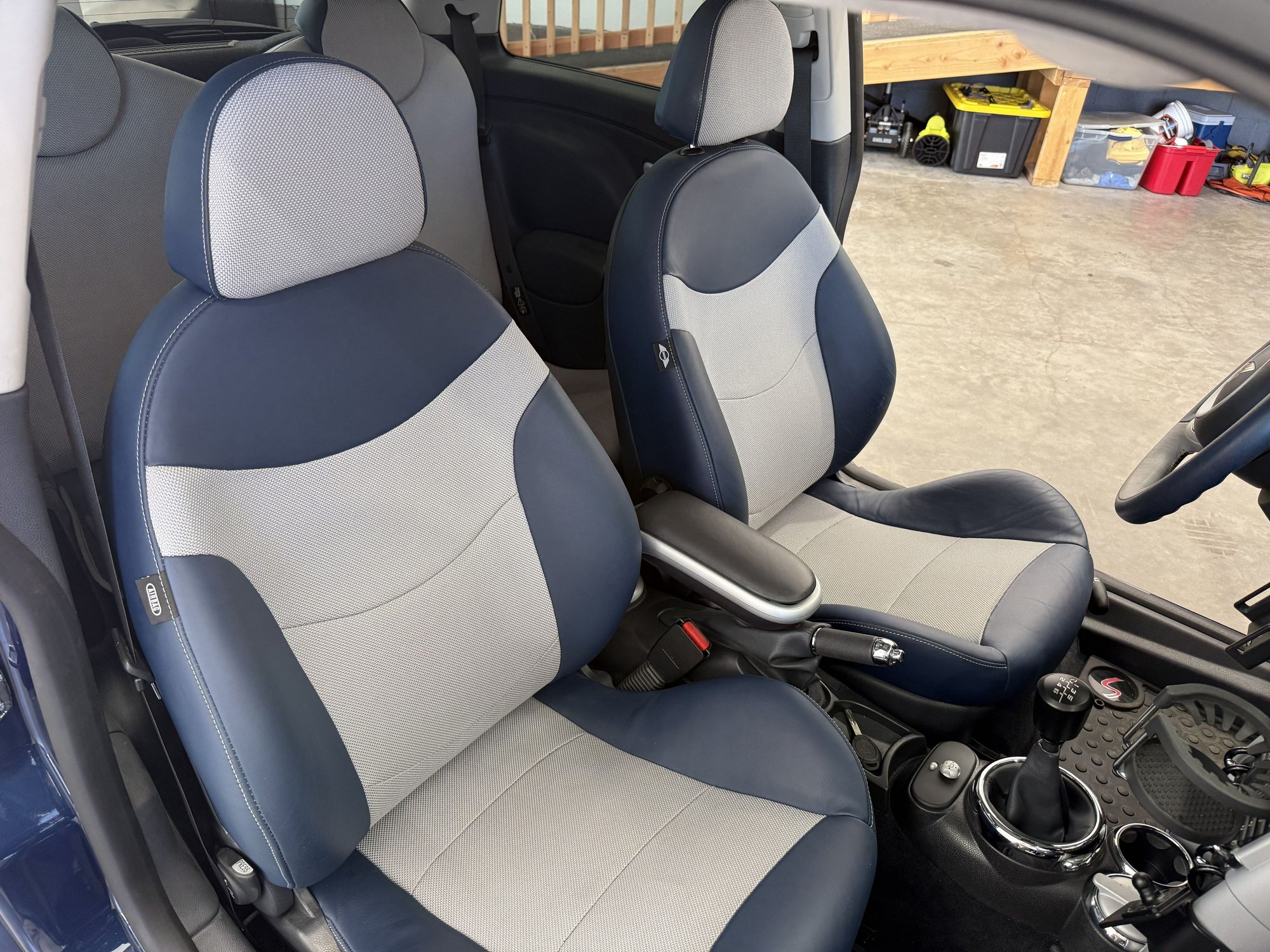 2006 Mini R53: "Mk I" Mini Cooper S - 2006 Factory-Built JCW Checkmate Edition (less than 11k total miles) - Used - VIN WMWRE33596TL23811 - 10,956 Miles - 4 cyl - 2WD - Manual - Hatchback - Blue - Eagar, AZ 85925, United States