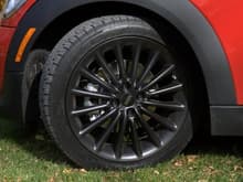 Wheel and Tires Image 
17" Black Spoke Summer wheels