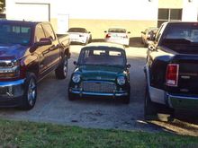 I bet you could park TWO Minis in those truck beds! :D