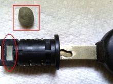 I inserted my key 3/4 into the cylinder. I then filled in the void at the end of the cylinder (key stop) with a bit of Apoxie Sculpt and waited until it set up before removing the key.