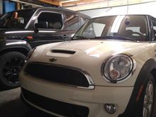 This is Shadowfax. 2013R56S in Pepper White. Totally stock, for now.