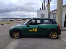 I hear that wheel gap is a big thing in Mini circles?

My new autocross setup. Nankang CR-S 225/45-15 front. Yokohama A052 205/50-15 rear. Neither Yokohamas nor Bridgestone 225/50-15s would fit the front with legal offset, but the Nankangs do. I am significantly quicker on this setup than on RT660 in 215/45-16. Over 1s per run. Once I get the hang of driving on these, maybe 2s. Modified SSRs.