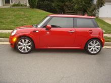 Red Mini Drivers Side