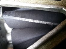 As seen here: There is some obvious wear on the knife edge on some of the rotors. The above image is the most noticeable example. Is that normal wear?