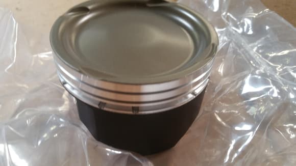 RMW stroker pistons with ceramic coating and teflon on the skirts