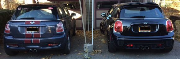 Albert with the JCW Pro suspension.  Looks better and not quite so big.