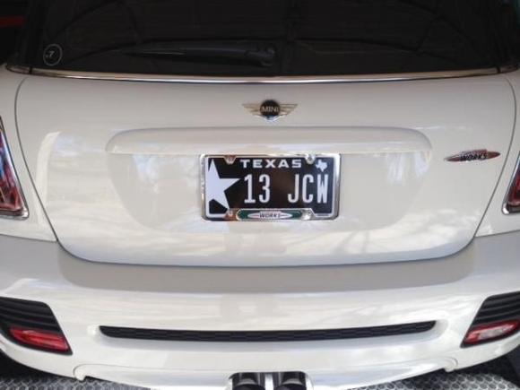 Exterior Image 
License plate.