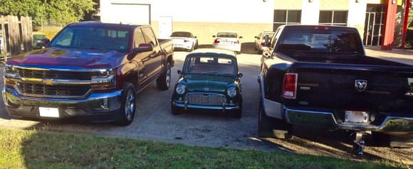 I bet you could park TWO Minis in those truck beds! :D