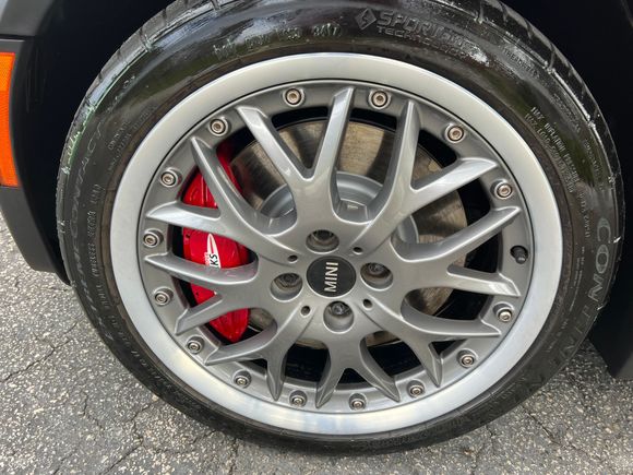 Wheels refurbished on R56 JCW Brakes 