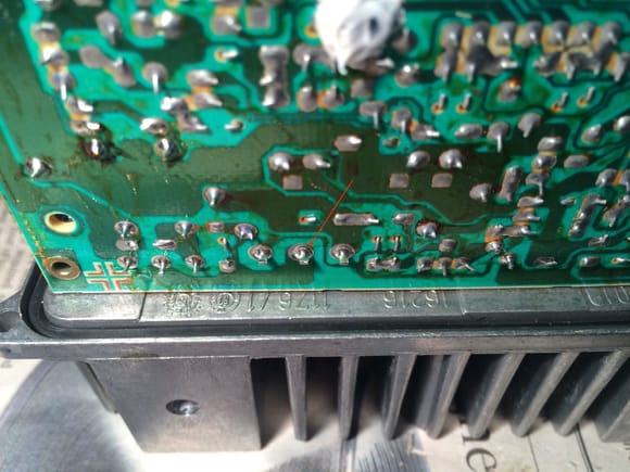 I found a cold solder joint but I had repair this before; it was caused by poor thermal design of the PCB that the power FET for the injectors got so hot that it melted the solder on its own pin