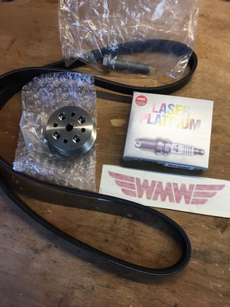 Ordered a WMW 15% pulley, belt, and plugs...